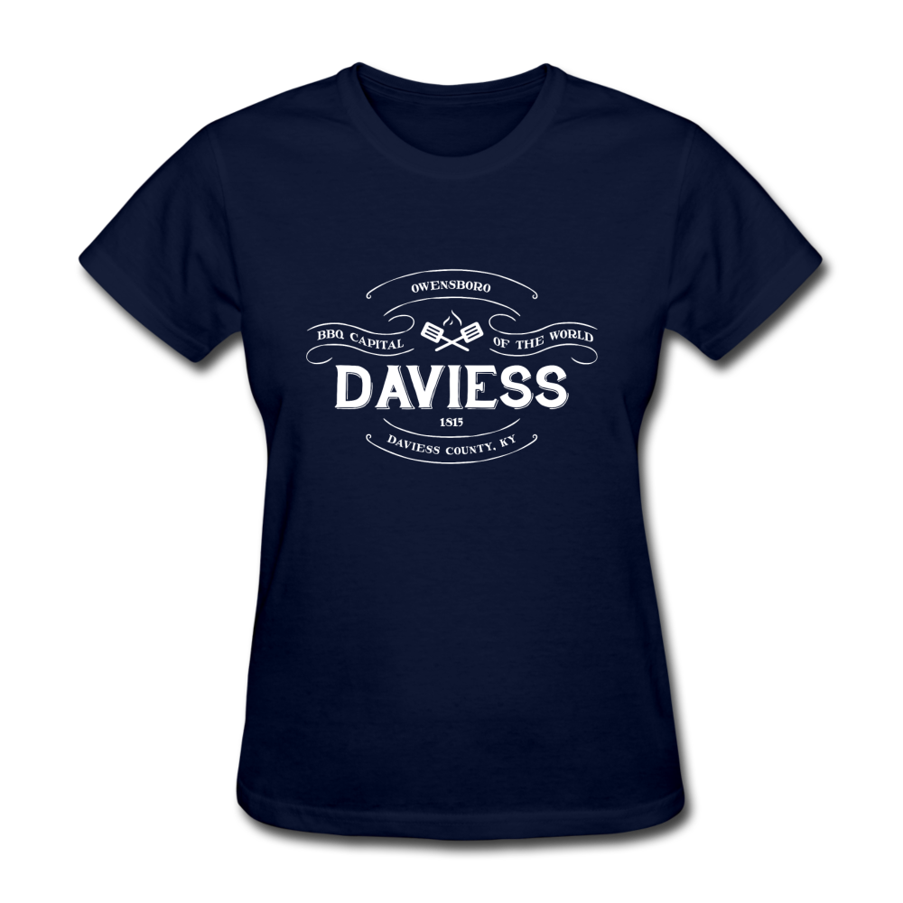 Daviess County Vintage Banner Women's T-Shirt - navy