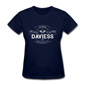 Daviess County Vintage Banner Women's T-Shirt - navy