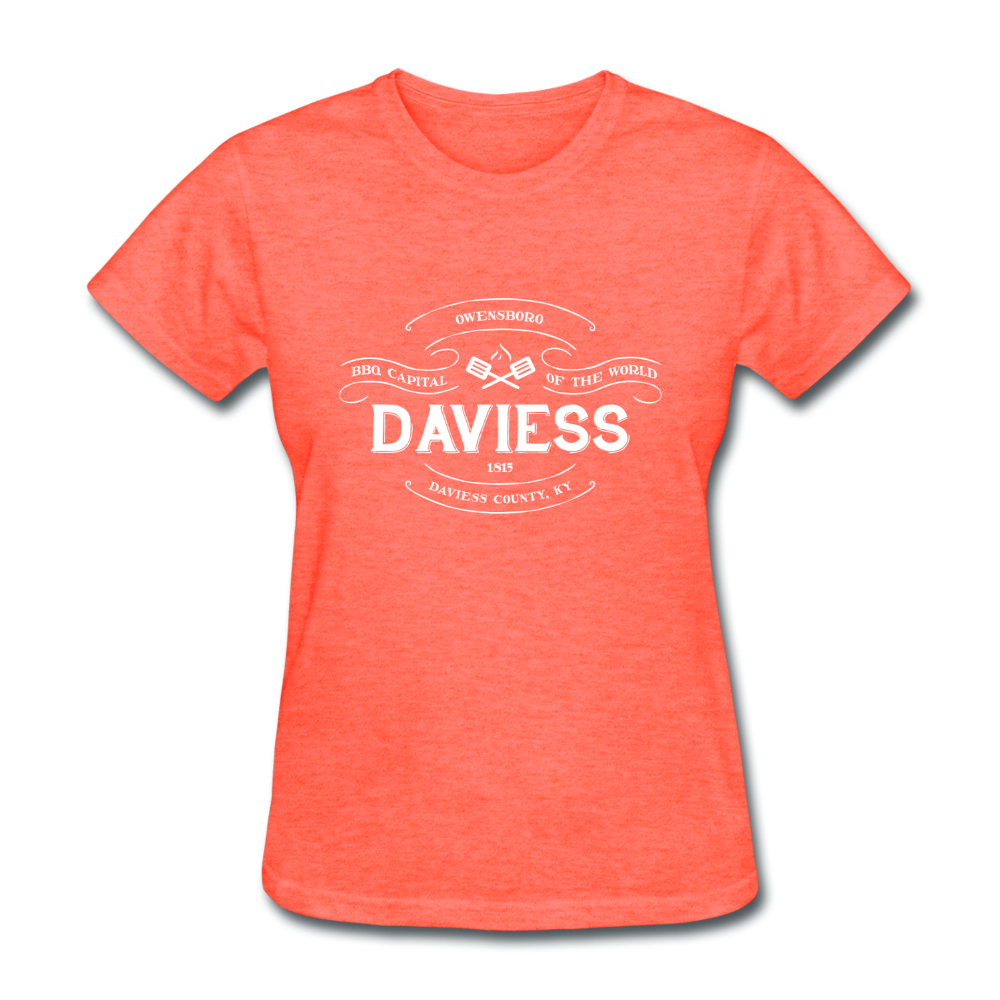 Daviess County Vintage Banner Women's T-Shirt - heather coral