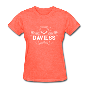 Daviess County Vintage Banner Women's T-Shirt - heather coral