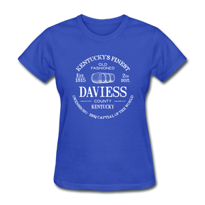 Daviess County Vintage KY's Finest Women's T-Shirt - royal blue