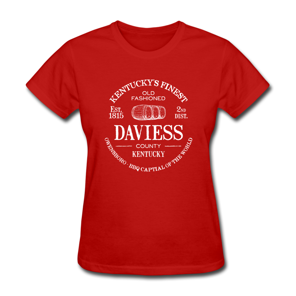 Daviess County Vintage KY's Finest Women's T-Shirt - red