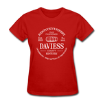 Daviess County Vintage KY's Finest Women's T-Shirt - red