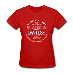 Daviess County Vintage KY's Finest Women's T-Shirt - red