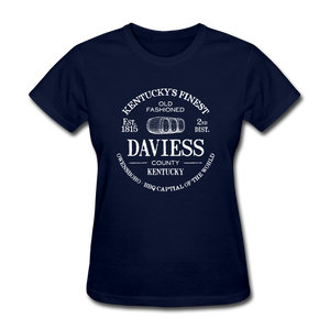 Daviess County Vintage KY's Finest Women's T-Shirt - navy