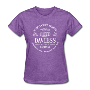 Daviess County Vintage KY's Finest Women's T-Shirt - purple heather