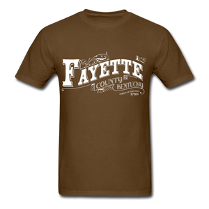 Fayette County Ornate T-Shirt - brown