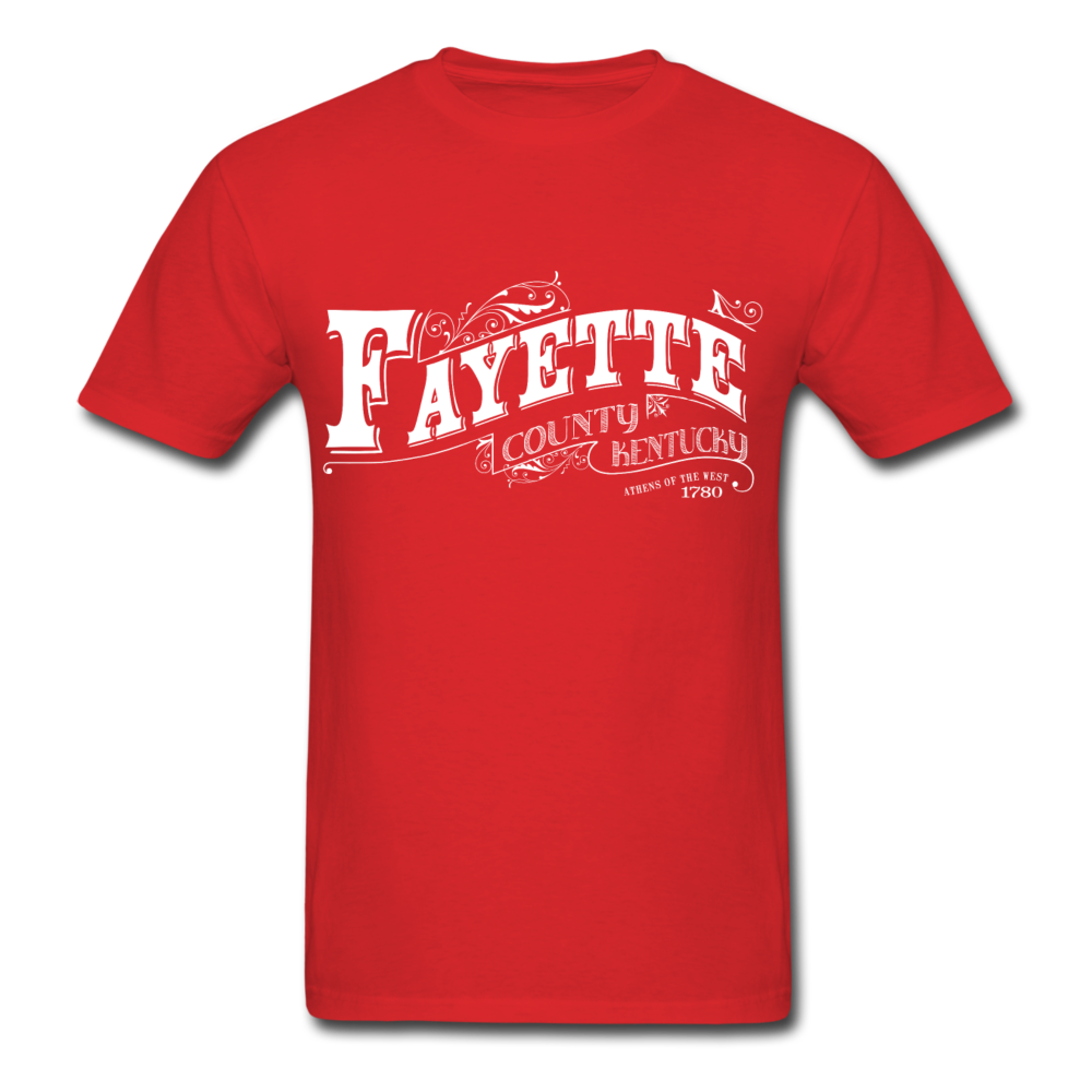 Fayette County Ornate T-Shirt - red