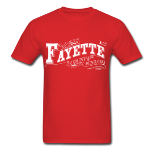 Fayette County Ornate T-Shirt - red