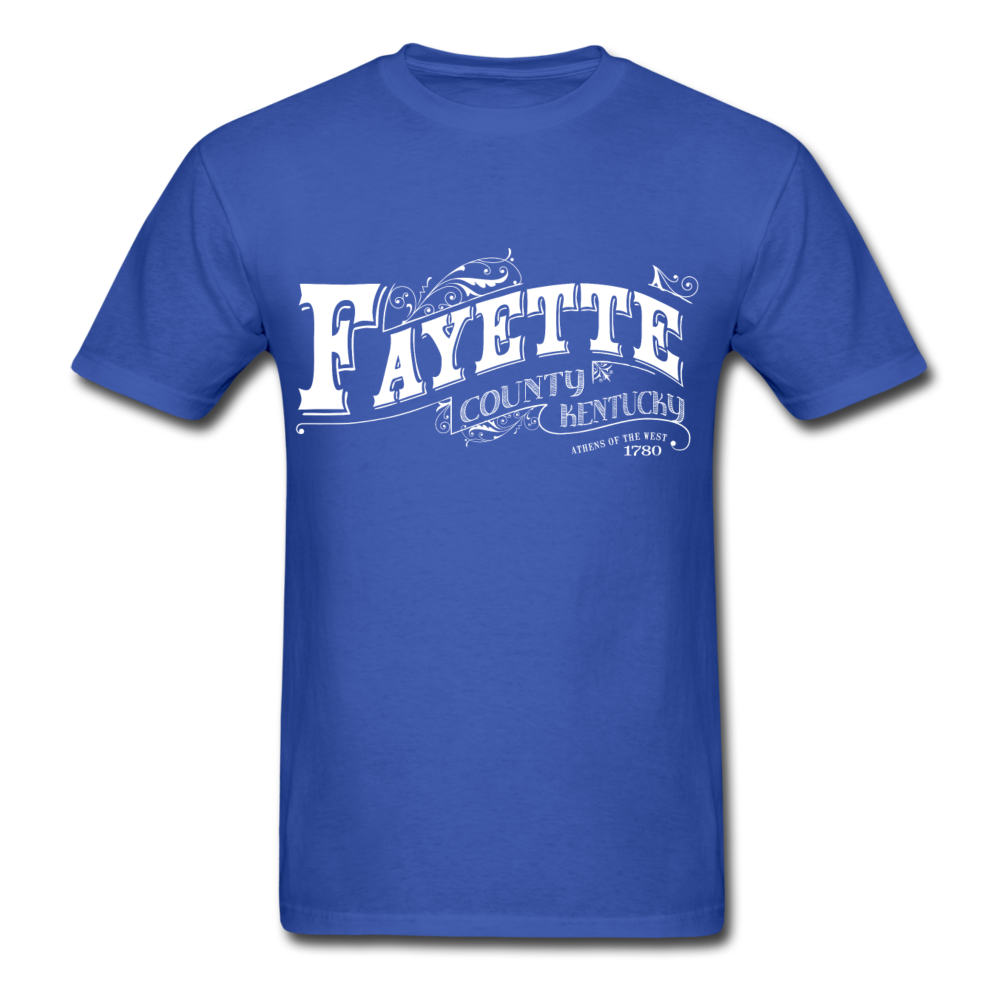 Fayette County Ornate T-Shirt - royal blue