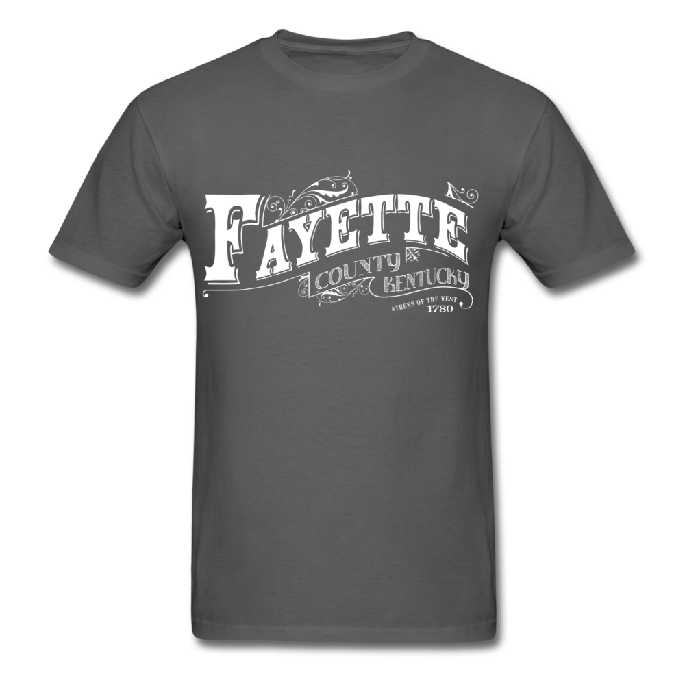 Fayette County Ornate T-Shirt - charcoal