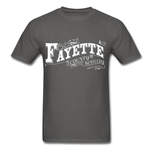 Fayette County Ornate T-Shirt - charcoal