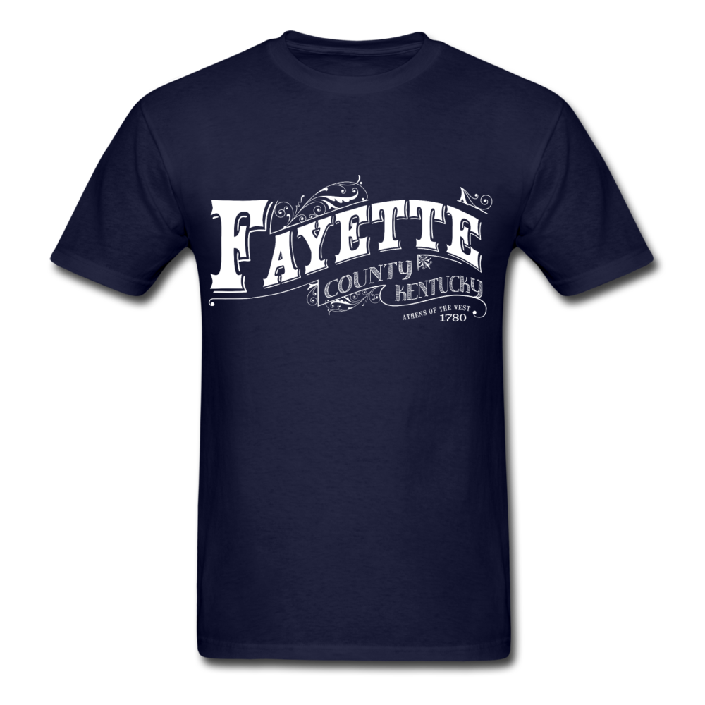 Fayette County Ornate T-Shirt - navy