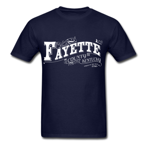 Fayette County Ornate T-Shirt - navy