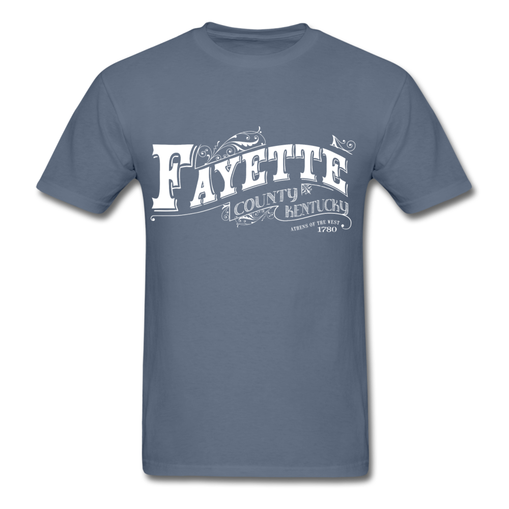 Fayette County Ornate T-Shirt - denim