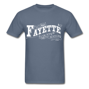 Fayette County Ornate T-Shirt - denim