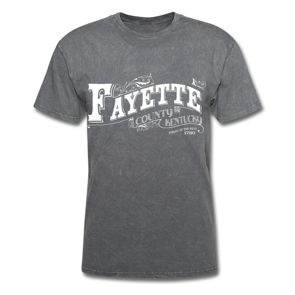 Fayette County Ornate T-Shirt - mineral charcoal gray