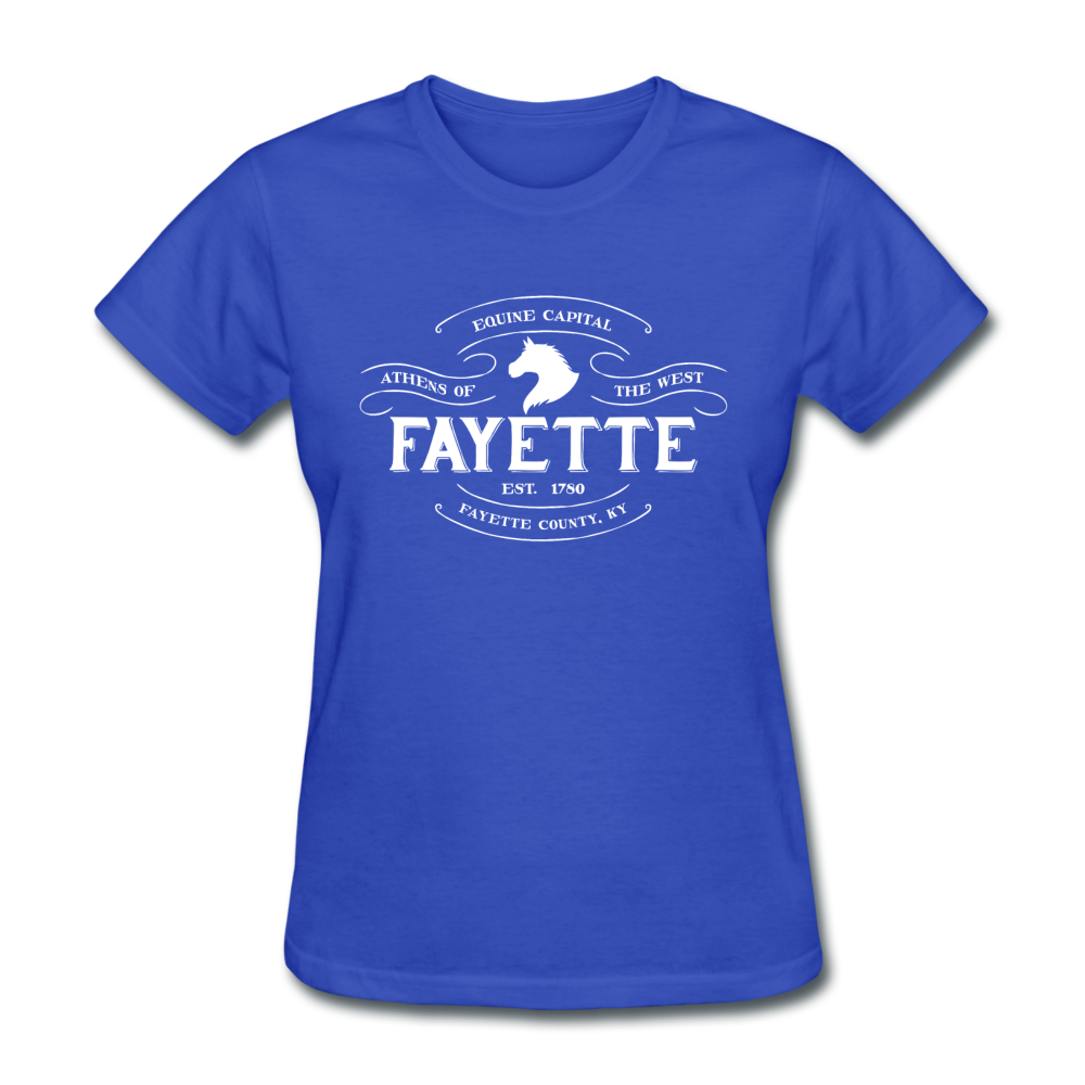 Fayette County Vintage Banner Women's T-Shirt - royal blue