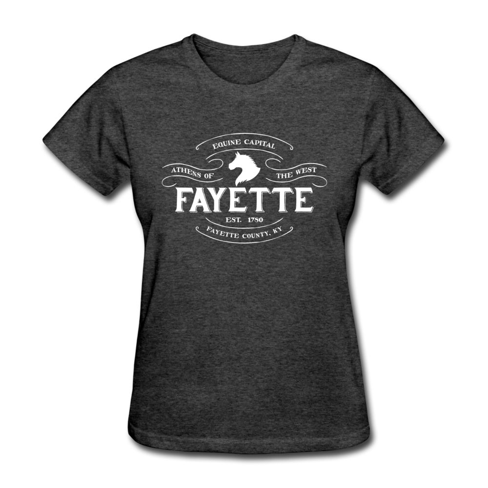 Fayette County Vintage Banner Women's T-Shirt - heather black