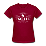 Fayette County Vintage Banner Women's T-Shirt - dark red