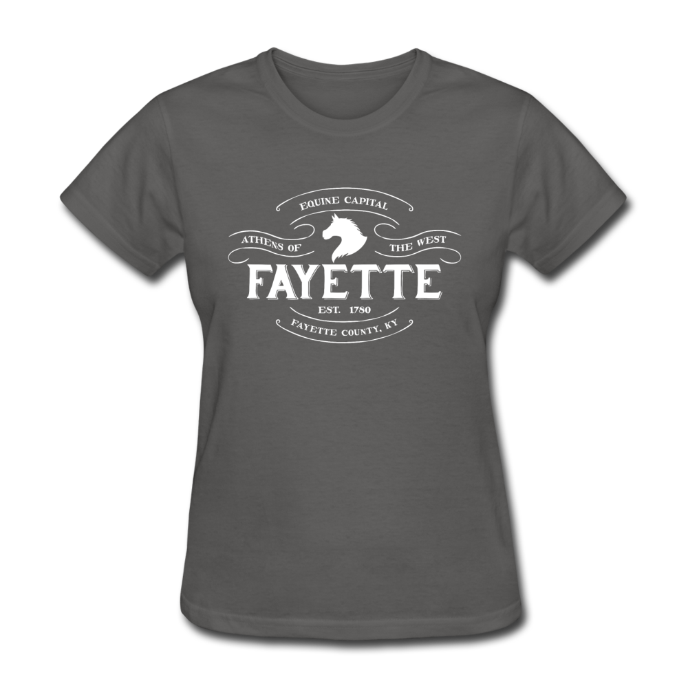 Fayette County Vintage Banner Women's T-Shirt - charcoal