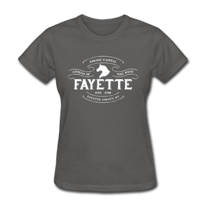 Fayette County Vintage Banner Women's T-Shirt - charcoal