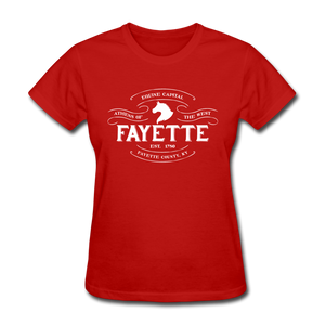 Fayette County Vintage Banner Women's T-Shirt - red