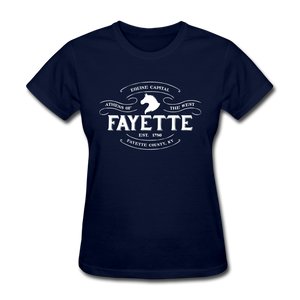 Fayette County Vintage Banner Women's T-Shirt - navy