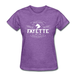 Fayette County Vintage Banner Women's T-Shirt - purple heather