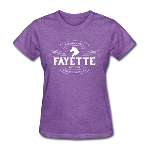 Fayette County Vintage Banner Women's T-Shirt - purple heather