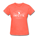 Fayette County Vintage Banner Women's T-Shirt - heather coral