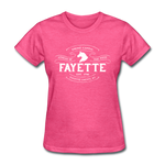 Fayette County Vintage Banner Women's T-Shirt - heather pink