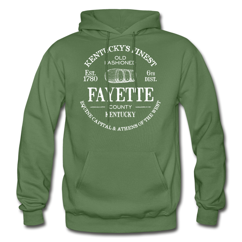 Fayette County Vintage KY's Finest Hoodie - military green