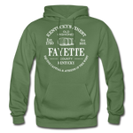 Fayette County Vintage KY's Finest Hoodie - military green