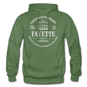 Fayette County Vintage KY's Finest Hoodie - military green