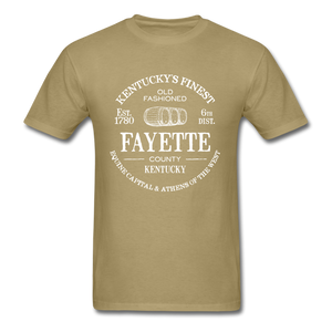 Fayette County Vintage KY's Finest T-Shirt - khaki