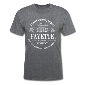 Fayette County Vintage KY's Finest T-Shirt - mineral charcoal gray