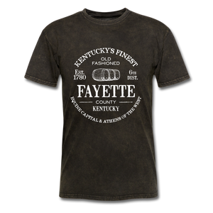 Fayette County Vintage KY's Finest T-Shirt - mineral black