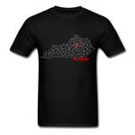 Fayette County Map T-Shirt - black