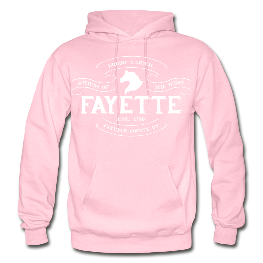 Fayette County Vintage Banner Hoodie - light pink