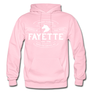 Fayette County Vintage Banner Hoodie - light pink