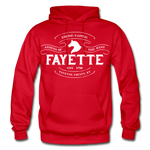 Fayette County Vintage Banner Hoodie - red