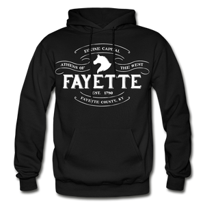Fayette County Vintage Banner Hoodie - black