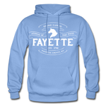 Fayette County Vintage Banner Hoodie - carolina blue