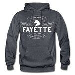 Fayette County Vintage Banner Hoodie - charcoal gray
