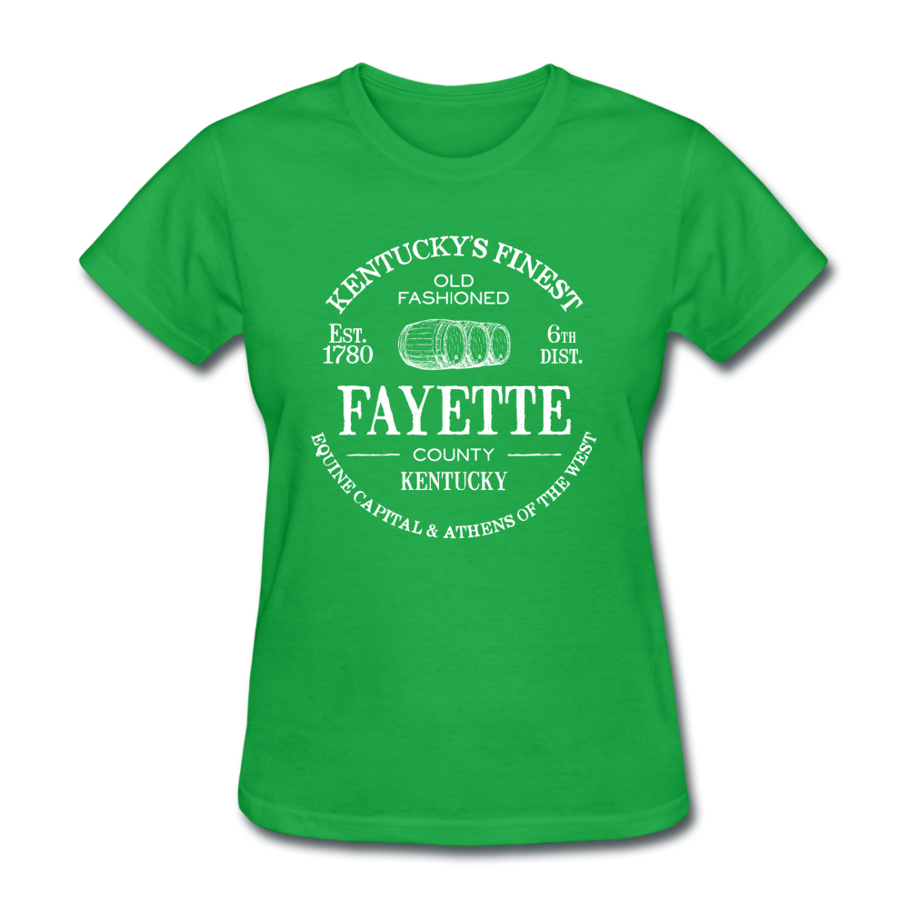 Fayette County Vintage KY's Finest Women's T-Shirt - bright green