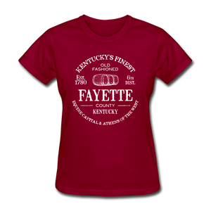 Fayette County Vintage KY's Finest Women's T-Shirt - dark red