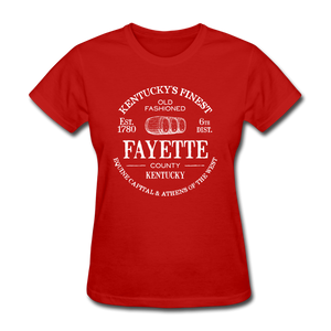 Fayette County Vintage KY's Finest Women's T-Shirt - red