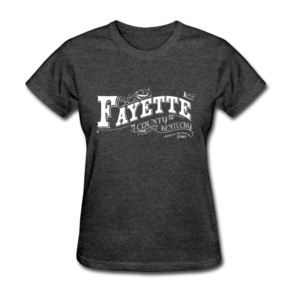 Fayette County Ornate Women's T-Shirt - heather black