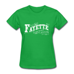 Fayette County Ornate Women's T-Shirt - bright green